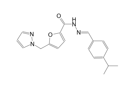 N'-[(E)-(4-isopropylphenyl)methylidene]-5-(1H-pyrazol-1-ylmethyl)-2-furohydrazide