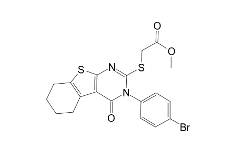 methyl {[3-(4-bromophenyl)-4-oxo-3,4,5,6,7,8-hexahydro[1]benzothieno[2,3-d]pyrimidin-2-yl]sulfanyl}acetate