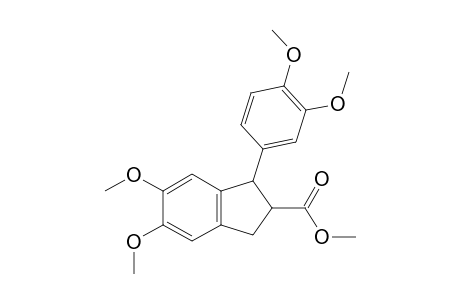 5,6-dimethoxy-1-(3,4-dimethoxyphenyl)-2-indancarboxylic acid, methyl ester