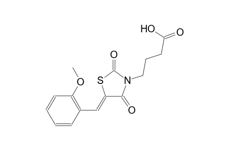 4-[(5Z)-5-(2-methoxybenzylidene)-2,4-dioxo-1,3-thiazolidin-3-yl]butanoic acid