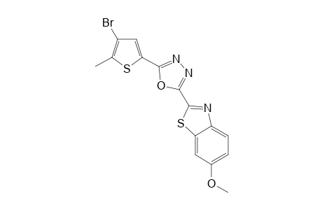 Benzothiazole, 2-[5-(4-bromo-5-methyl-2-thienyl)-1,3,4-oxadiazol-2-yl]-6-methoxy-
