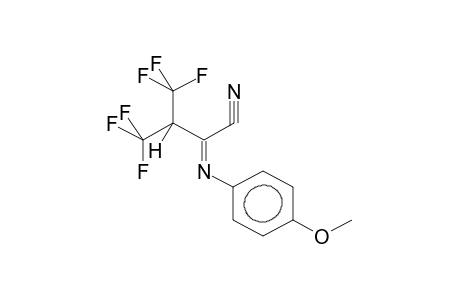 N-PARA-METHOXYPHENYLIMINOBIS(TRIFLUOROMETHYL)PYRUVIC ACID, NITRILE