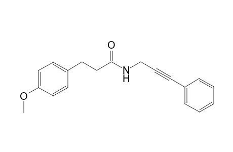 3-(4-Methoxyphenyl)-N-(3-phenylprop-2-yn-1-yl)propanamide
