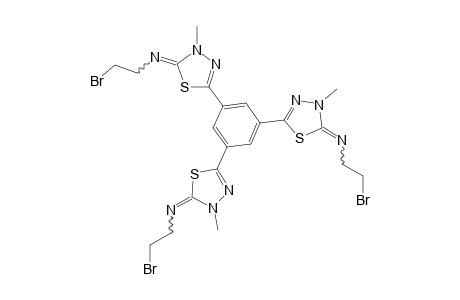 2,2',2"-(1,3,5-Benzenetriyl)tris[5-(2-bromoethylimino)-4,5-dihydro-4-methyl-1,3,4-thiadiazole]
