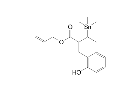 (2SR,3RS)-allyl 2-[(RS)-1-hydroxybenzyl]-3-trimethylstannybutanoate