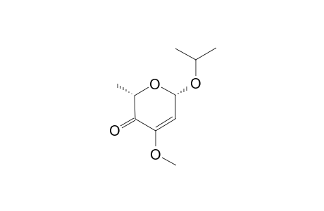 Isopropyl 2,6-dideoxy-3-O-methyl-.beta.-L-glycerohex-2-enopyranoside-4-ulose