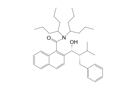 (Ra*,1'R*,2'S*)-N,N'-Bis(4-heptyl)-2-(1'-hydroxy-3'-methyl-2'-(phenylmethyl)butyl)-1-naphthamide