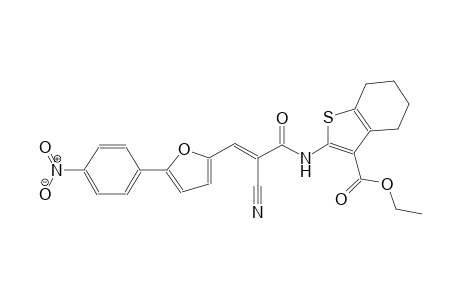 ethyl 2-({(2E)-2-cyano-3-[5-(4-nitrophenyl)-2-furyl]-2-propenoyl}amino)-4,5,6,7-tetrahydro-1-benzothiophene-3-carboxylate