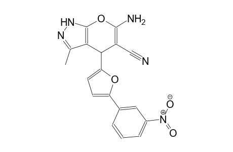 6-amino-3-methyl-4-[5-(3-nitrophenyl)-2-furyl]-1,4-dihydropyrano[2,3-c]pyrazole-5-carbonitrile