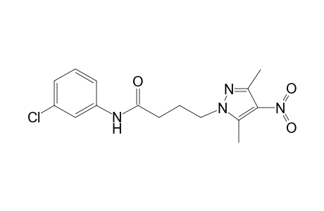 N-(3-chlorophenyl)-4-(3,5-dimethyl-4-nitro-1H-pyrazol-1-yl)butanamide