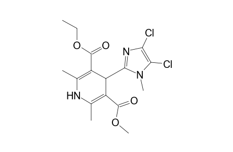 Ethylmethyl-1,4-dihydro-2,6-dimethyl-4-(1-methyl-4,5-dichloroimidazole-2-yl)-3,5-pyridine dicarboxylate