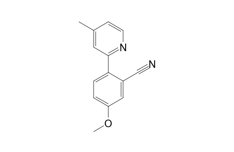 5-Methoxy-2-(4-methylpyridin-2-yl)benzonitrile