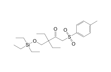 3,3-Diethyl-4-triethylsilyloxy-1-[(4-methylphenyl)sulfonyl]-2-butanone
