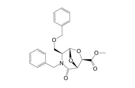 Methyl 3-benzyl-4-[O-(benzyloxy)methyl)-2-oxo-6,8-dioxa-3-azabicyclo[3.2.1]octane-7-carboxylate
