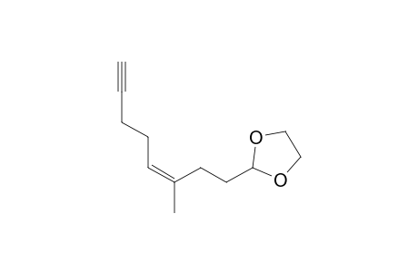 2-[(Z)-3-Methyloct-3-en-7-ynyl]-1,3-dioxolane