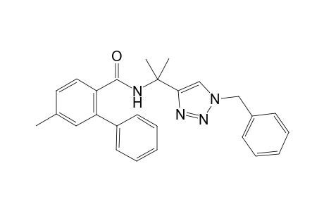 N-(2-[1-Benzyl-1H-1,2,3-triazol-4-yl]propan-2-yl)-5-methyl-[1,1'-biphenyl]-2-carboxamide
