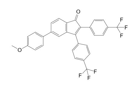 5-(4-Methoxyphenyl)-2,3-bis[4-(trifluoromethyl)phenyl]-1H-inden-1-one