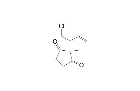 2-(1-Chloranylbut-3-en-2-yl)-2-methyl-cyclopentane-1,3-dione