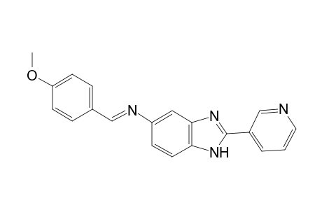 Benzimidazole, 5-(4-methoxybenzylidenamino)-2-(3-pyridyl)-