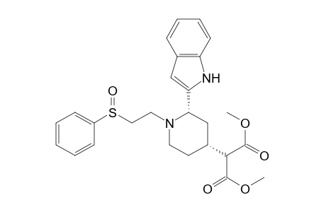 Dimethyl cis-2-(2-Indolyl)-1-[2-(phenylsulfinyl)ethyl]-4-piperidinemalonate