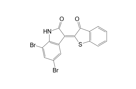 2H-Indol-2-one, 5,7-dibromo-1,3-dihydro-3-(3-oxobenzo[b]thien-2(3H)-ylidene)-
