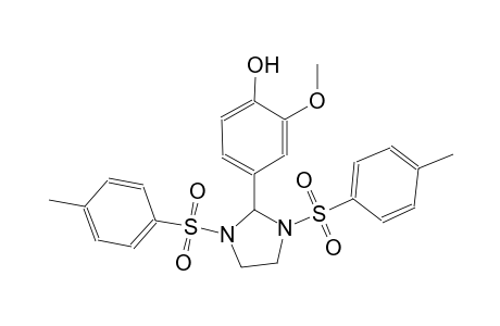 4-{1,3-bis[(4-methylphenyl)sulfonyl]-2-imidazolidinyl}-2-methoxyphenol