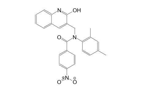 N-(2,4-dimethylphenyl)-N-[(2-hydroxy-3-quinolinyl)methyl]-4-nitrobenzamide