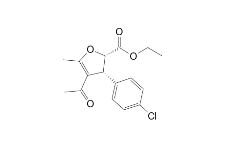 (2S,3R)-4-Acetyl-3-(4-chlorophenyl)-5-methyl-2,3-dihydrofuran-2-carboxylic acid ethyl ester