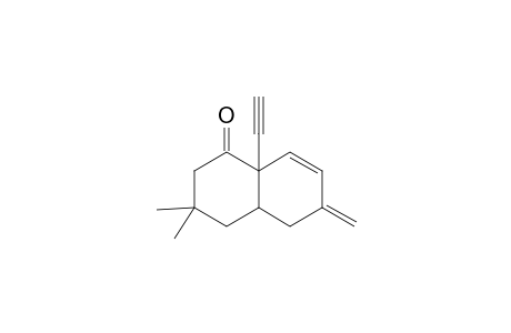 8a-(Ethynyl)-3,4,4a,5,6,8a-hexahydro-3,3-dimethyl-6-methylidenenaphthalen-1(2H)-one
