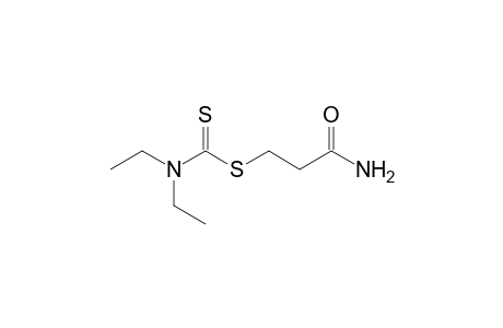 N,N-diethyldithiocarbamic acid, 2-carbamoylethyl ester