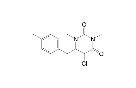 5-Chloranyl-1,3-dimethyl-6-[(4-methylphenyl)methyl]-1,3-diazinane-2,4-dione