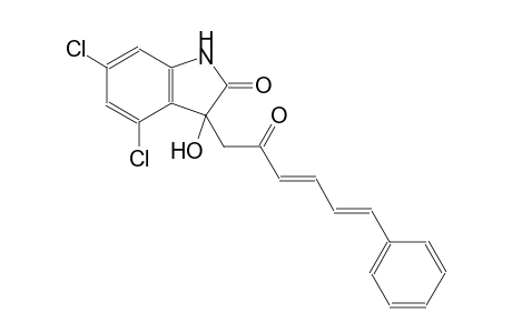 4,6-dichloro-3-hydroxy-3-[(3E,5E)-2-oxo-6-phenyl-3,5-hexadienyl]-1,3-dihydro-2H-indol-2-one