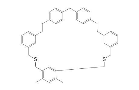 18,20-Dimethyl-[15,23]-dithiahexacyclo[30.2.2.2(3,6).1(9,13).1(17,21).1(25,29)]untetraconta[3,5,9,11,13(39),17,19,21(38),25,27,29(37),32,34,35,40]pentadecaene