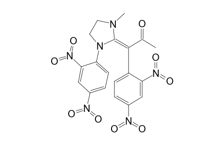 1-Methyl-2-[acetyl(2',4'-dinitrophenyl)methylene]-3-(2'',4"-dinitrophenyl)imidazolidine