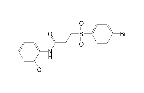 propanamide, 3-[(4-bromophenyl)sulfonyl]-N-(2-chlorophenyl)-