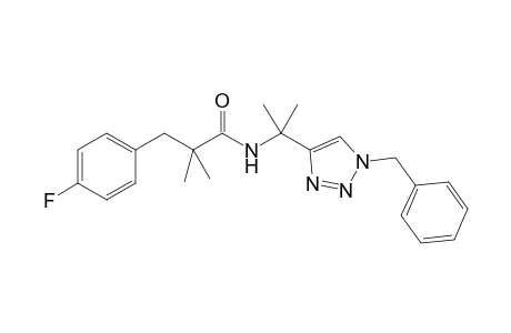 N-(2-[1-Benzyl-1H-1,2,3-triazol-4-yl]propan-2-yl)-3-(4-fluorophenyl)-2,2-dimethylpropanamide