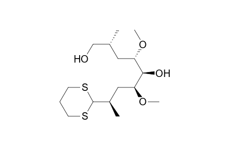 L-glycero-L-talo-Nonose, 2,3,7,8-tetradeoxy-2,8-dimethyl-4,6-di-O-methyl-, 1,3-propanediyl mercaptal