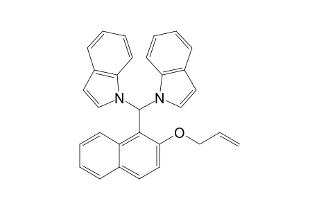 Bis(indolyl)(2-propenyloxynaphthyl)methane