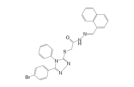 acetic acid, [[5-(4-bromophenyl)-4-phenyl-4H-1,2,4-triazol-3-yl]thio]-, 2-[(E)-1-naphthalenylmethylidene]hydrazide