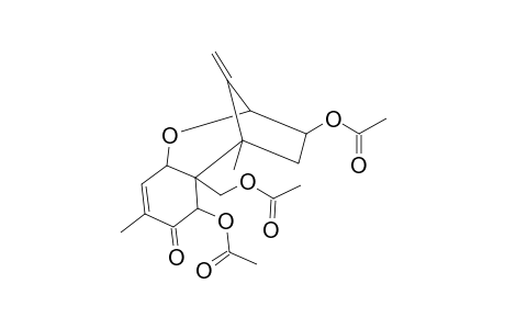8-Oxa-trichotheca-9,12-diene-3a,7a,15-triyl triacetate