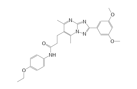 [1,2,4]triazolo[1,5-a]pyrimidine-6-propanamide, 2-(3,5-dimethoxyphenyl)-N-(4-ethoxyphenyl)-5,7-dimethyl-