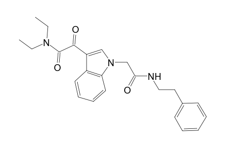 1H-Indole-1,3-diacetamide, N(3),N(3)-diethyl-.alpha.(3)-oxo-N(1)-(2-phenylethyl)-