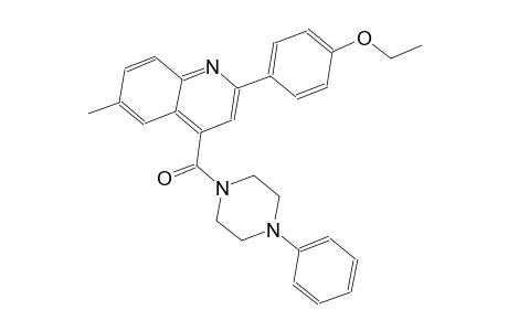2-(4-ethoxyphenyl)-6-methyl-4-[(4-phenyl-1-piperazinyl)carbonyl]quinoline