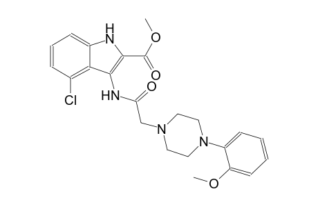 methyl 4-chloro-3-({[4-(2-methoxyphenyl)-1-piperazinyl]acetyl}amino)-1H-indole-2-carboxylate