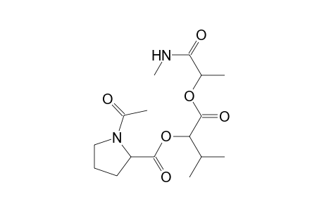 1-(1-Acetylpyrrolidin-2-yl)-3-isopropyl-6-methyl-2,5-dioxa-8-aza-nonan-1,4,7-trione