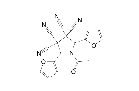 N-ACETYL-2,5-BIS-(2-FURYL)-3,3,4,4-TETRACYANOPYRROLIDINE