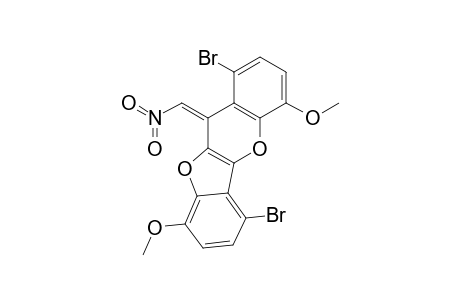 (Z)-1,6-DIBrOMO-4,9-DIMETHOXY-11-NITROMETHYLENE-11-(1H)-BENZOFURO-[3,2-B]-[1]-BENZOPYRAN