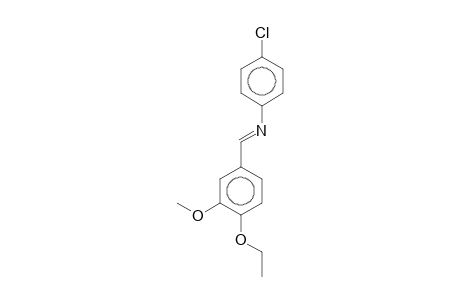 4-Chloro-N-(4-ethoxy-3-methoxybenzylidene)aniline