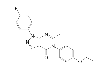 4H-pyrazolo[3,4-d]pyrimidin-4-one, 5-(4-ethoxyphenyl)-1-(4-fluorophenyl)-1,5-dihydro-6-methyl-