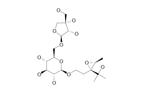 1-HYDROXY-3,4-EPOXY-3-(1-HYDROXY-ISOPROPYL)-PENTANE-1-O-[BETA-D-APIOFURANOSYL-(1->6)-BETA-D-GLUCOPYRANOSIDE]